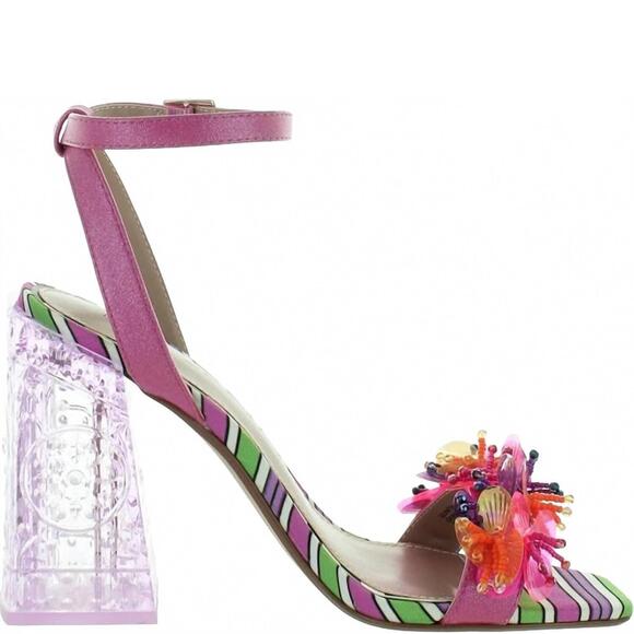 BETSEY JOHNSON Shoes - NEW BETSEY JOHNSON women's quinta heeled sandal in pink multi